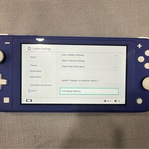 Blue Handheld Nintendo Switch Lite Console